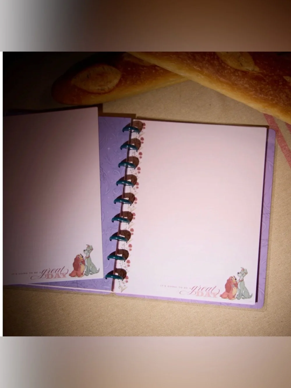 Happy Planner Disney Lady & The TrampDOT LINED CLASSIC FILLER PAPER 40SHEETS HTF